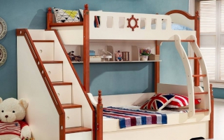 mẫu giường tầng gỗ đẹp U16