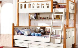 mẫu giường tầng gỗ đẹp U29