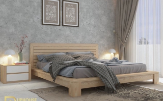 Mẫu giường ngủ gỗ đẹp U21