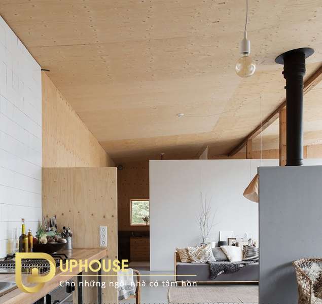 Các mẫu trần nhà bằng gỗ đẹp 03