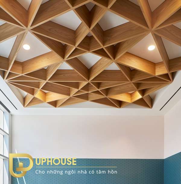 Các mẫu trần nhà bằng gỗ đẹp 12