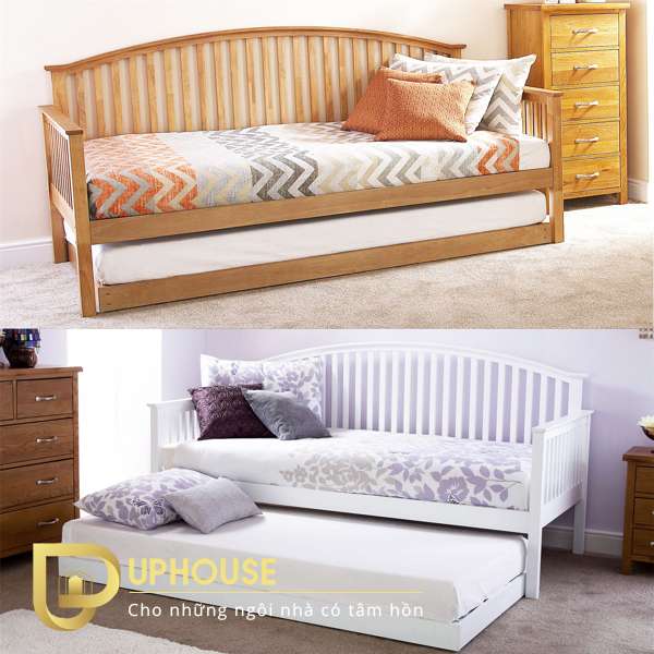 Ghế kéo thành giường bằng gỗ 01