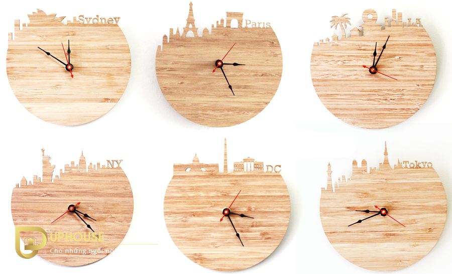mẫu đồng hồ treo tường bằng gỗ (2)